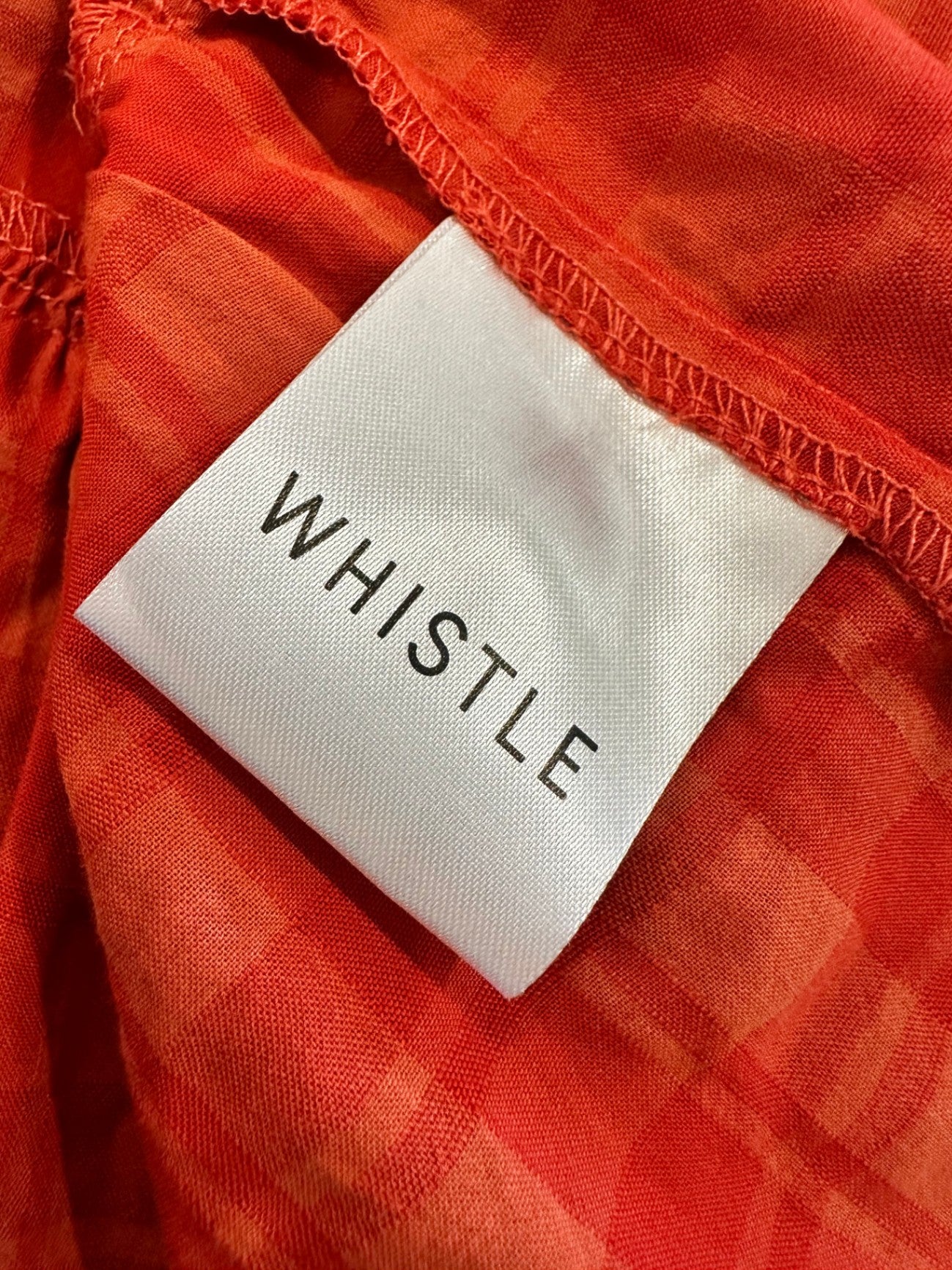 Whistle Blouse - Small / Medium - Orange Checks