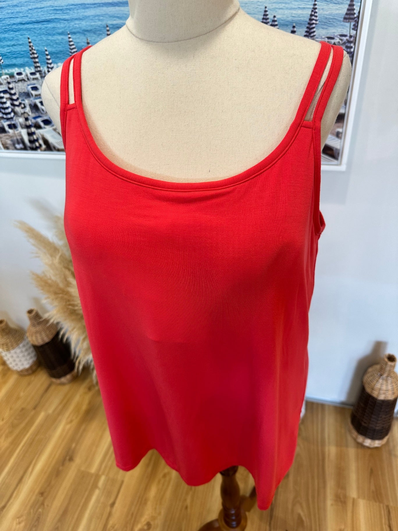 [SALE] Amoena - Camisole Top - Size 20 - Coral Pink