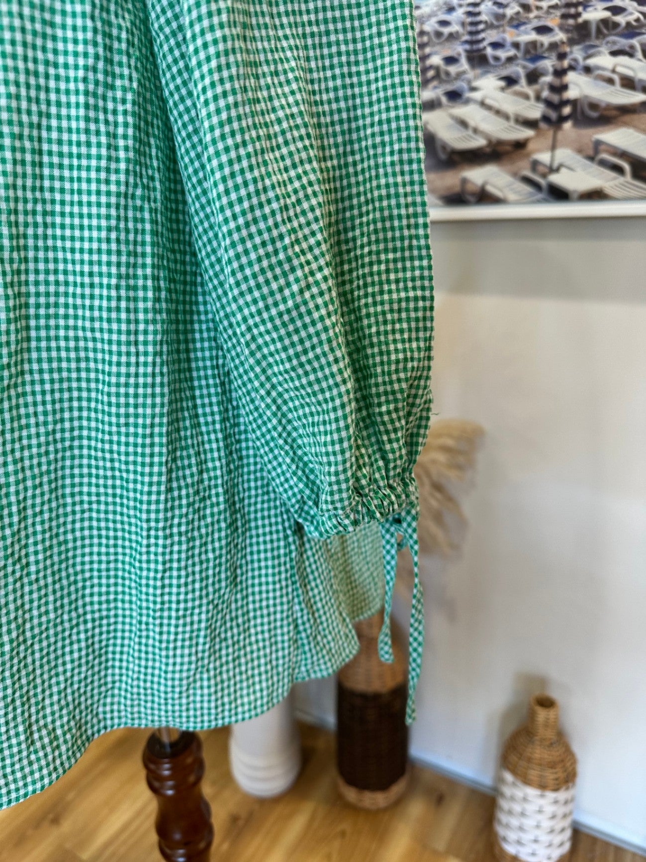 [SALE] Blouse - Size 10 - Green Gingham