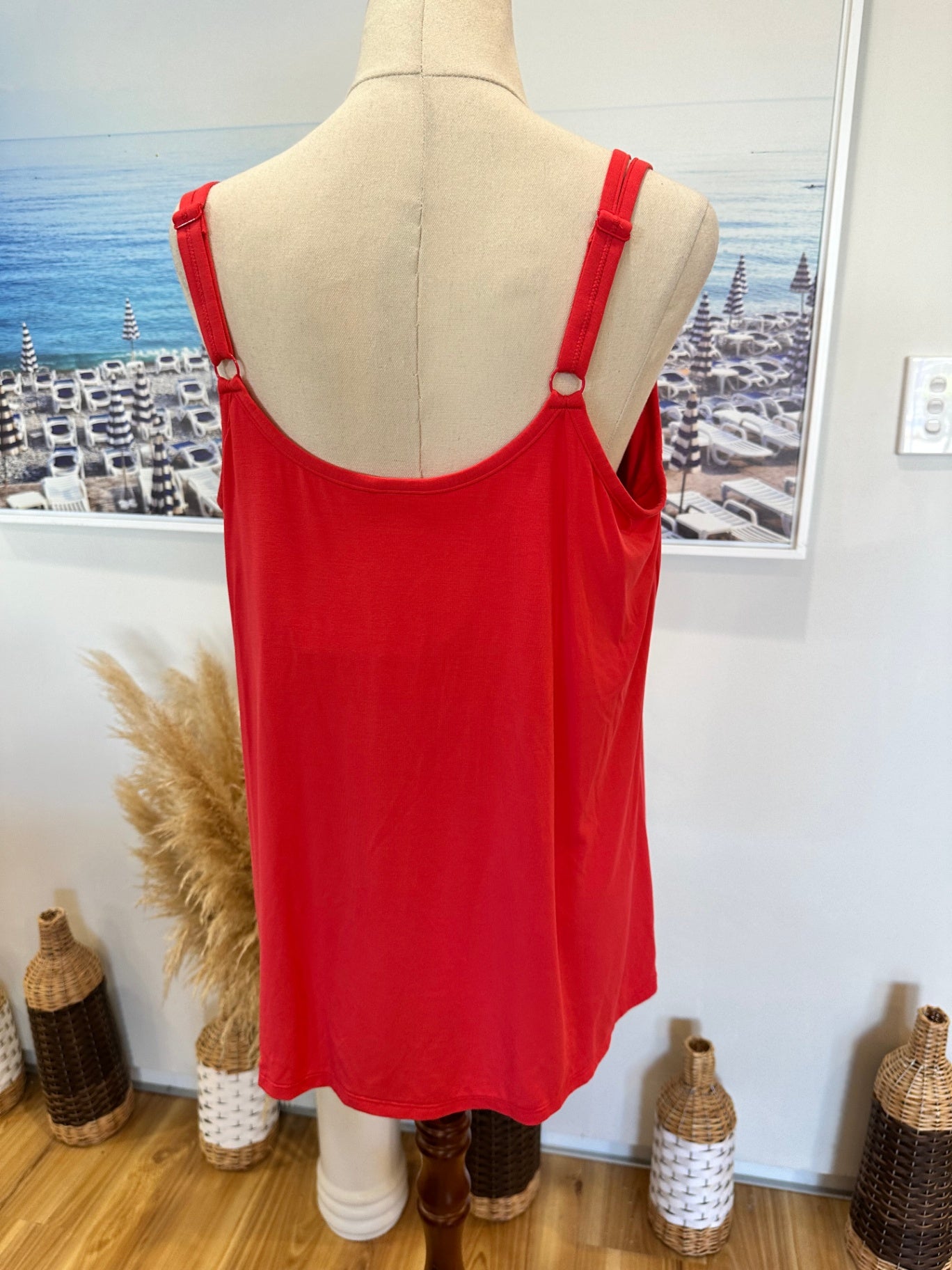 [SALE] Amoena - Camisole Top - Size 20 - Coral Pink