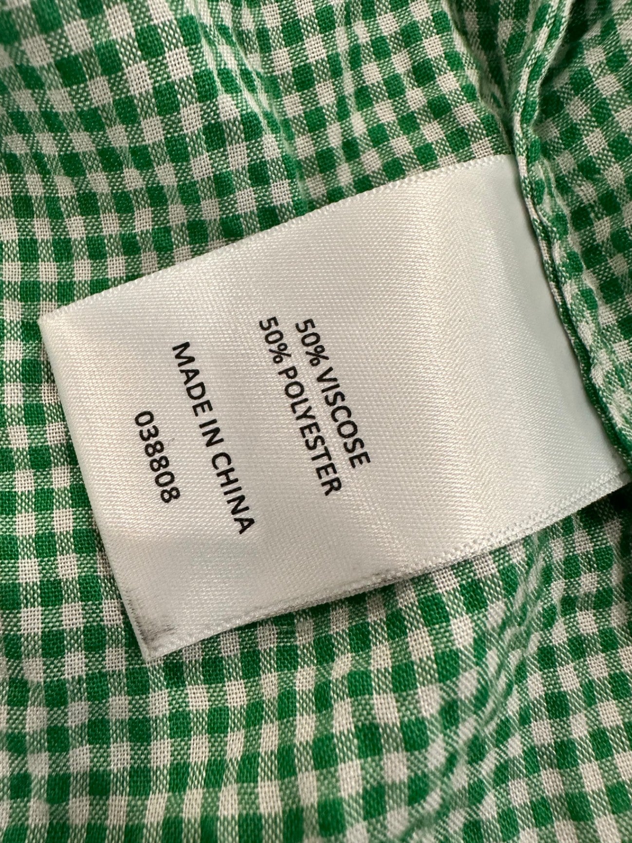 [SALE] Blouse - Size 10 - Green Gingham