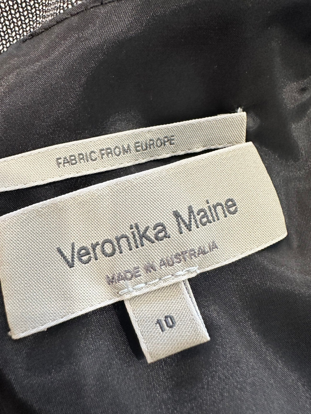 [SALE] Veronika Maine - Rockabilly Dress with Gunmetal Belt - Size 10