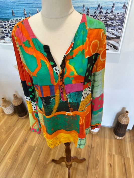 [SALE] Dolcezza Blouse - Extra Small - Multicolored