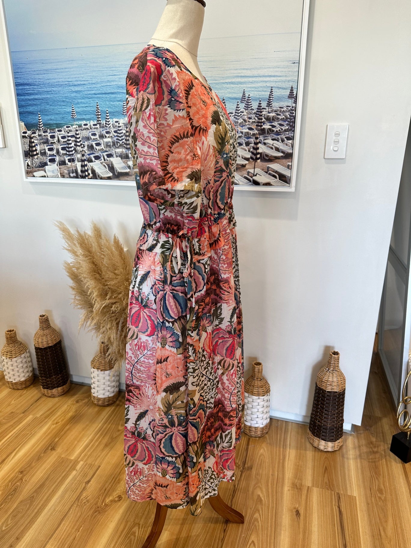 [SALE] Vincent - Dress - Size 14 - Pink Florals