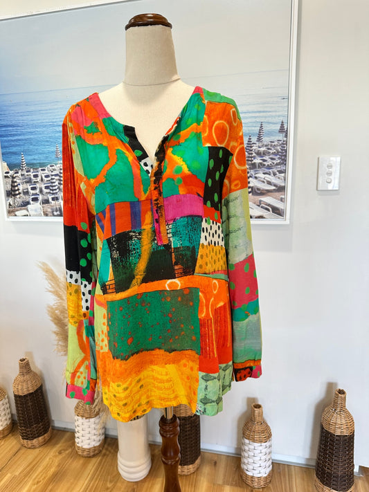 [SALE] Dolcezza Blouse - Extra Small - Multicolored