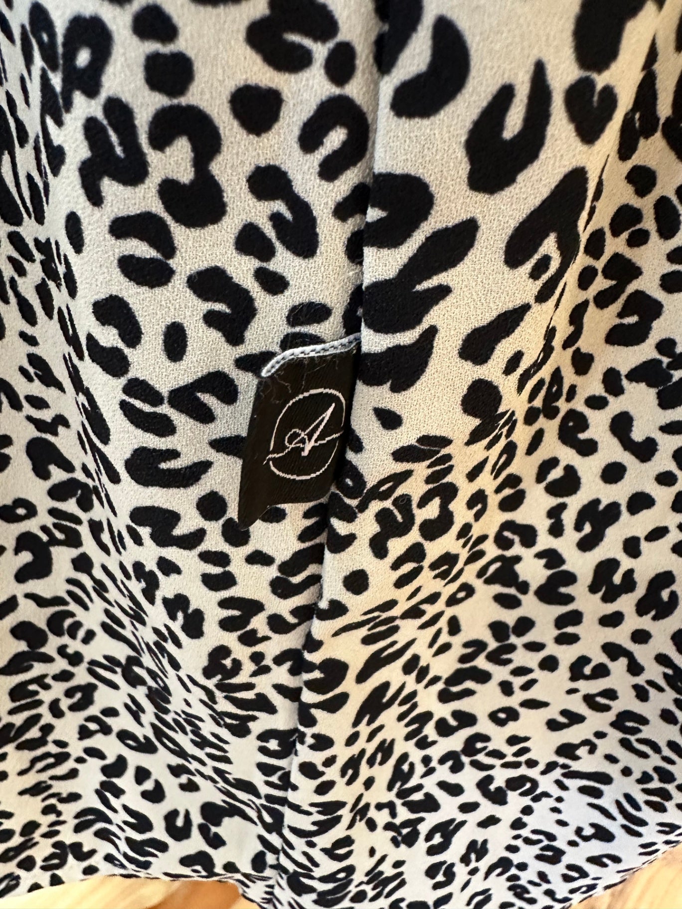 [SALE] Addison Dress - Size 14 - Beige and black leopard print