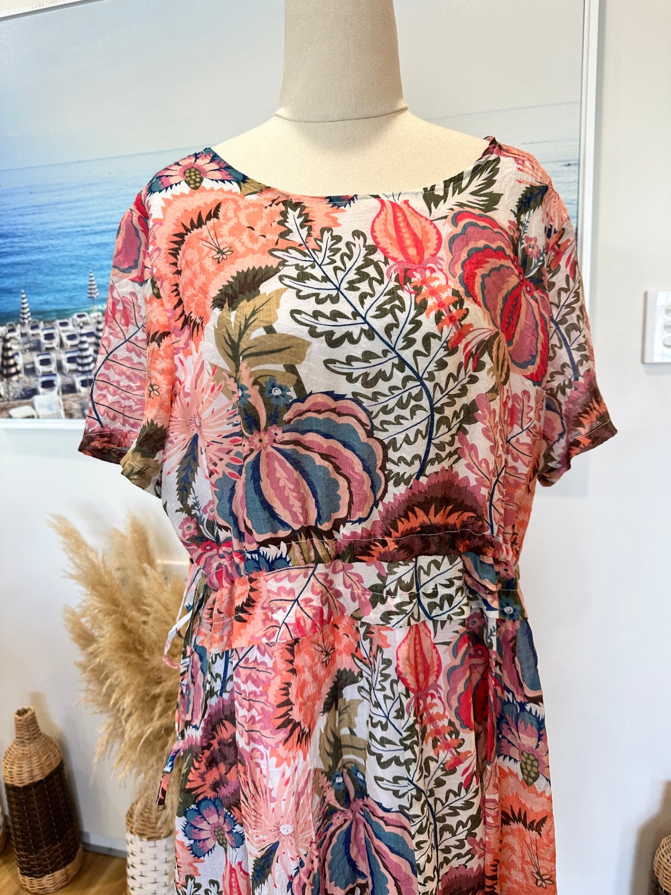 [SALE] Vincent - Dress - Size 14 - Pink Florals