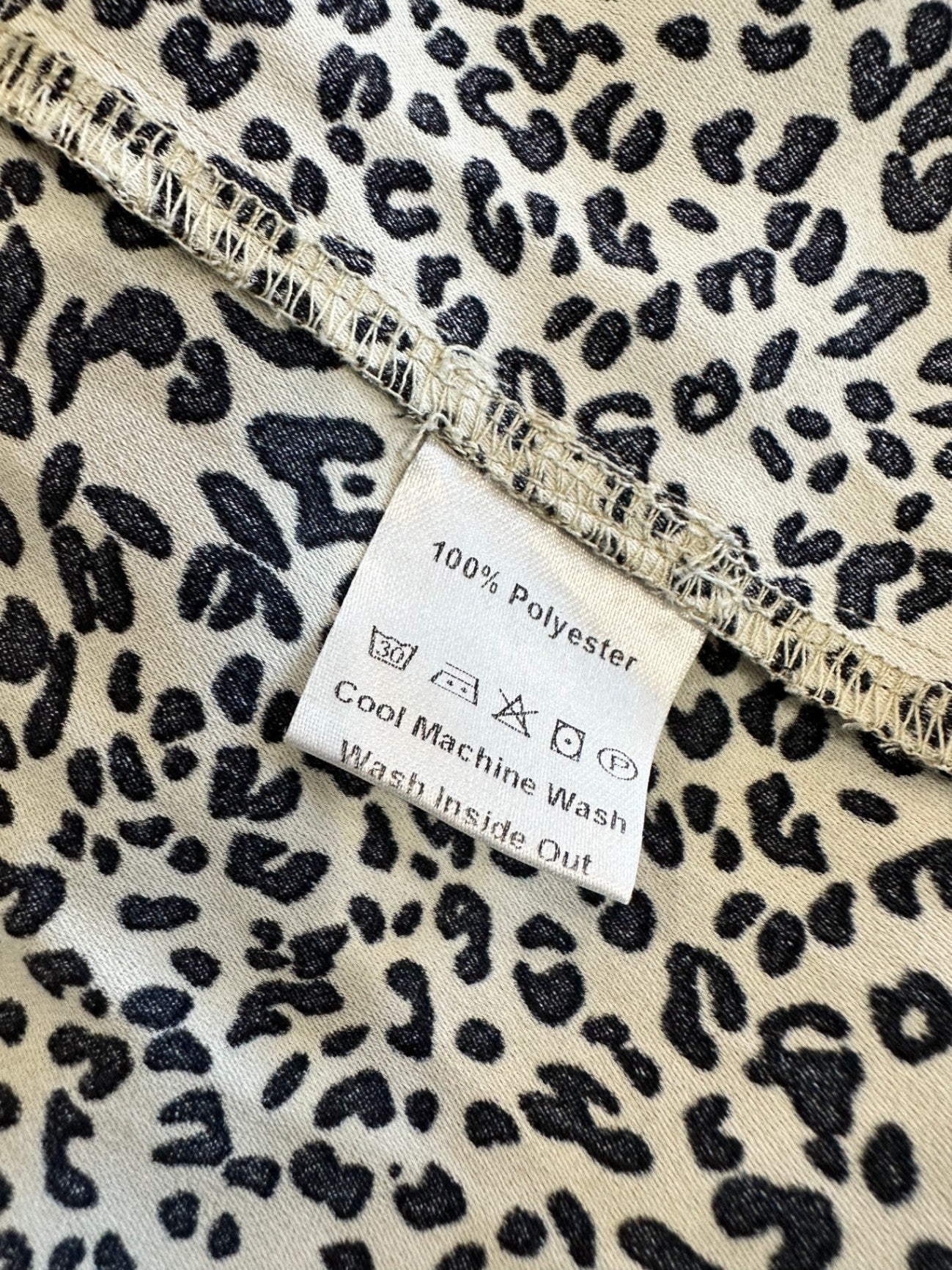 [SALE] Addison Dress - Size 14 - Beige and black leopard print