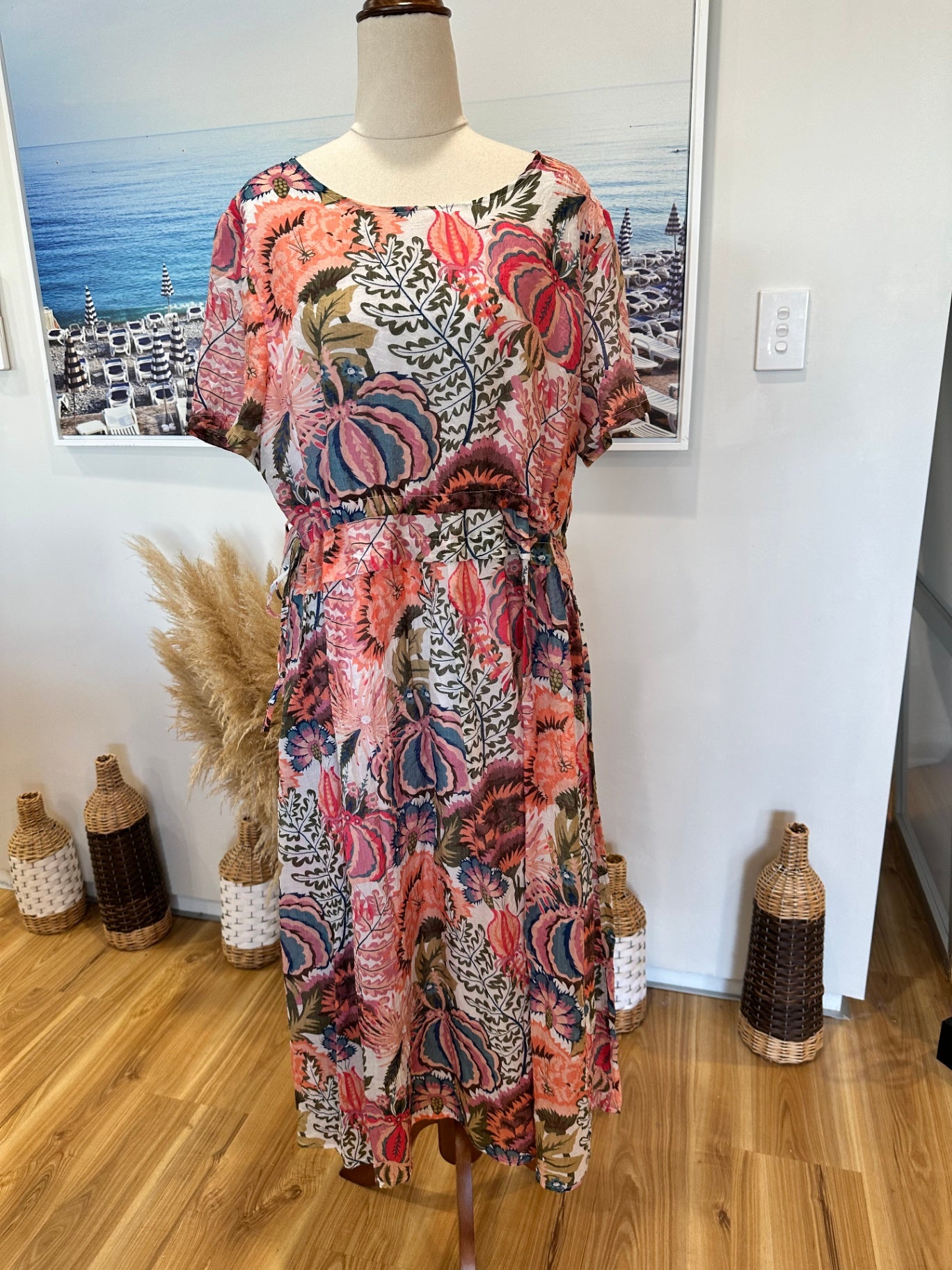 [SALE] Vincent - Dress - Size 14 - Pink Florals