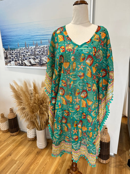 [SALE] Genesha - Kaftan - One Size - Turquoise [NEW]