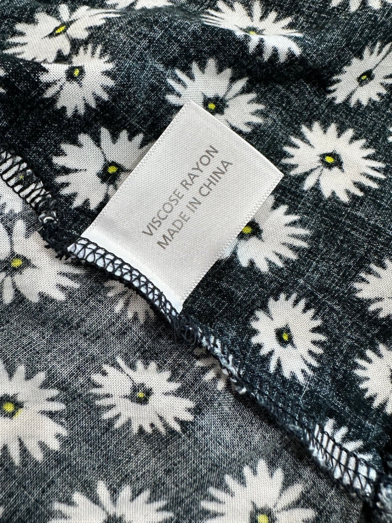 Expressions - Black Daisy Cardigan - Size 12 [Note small hole]