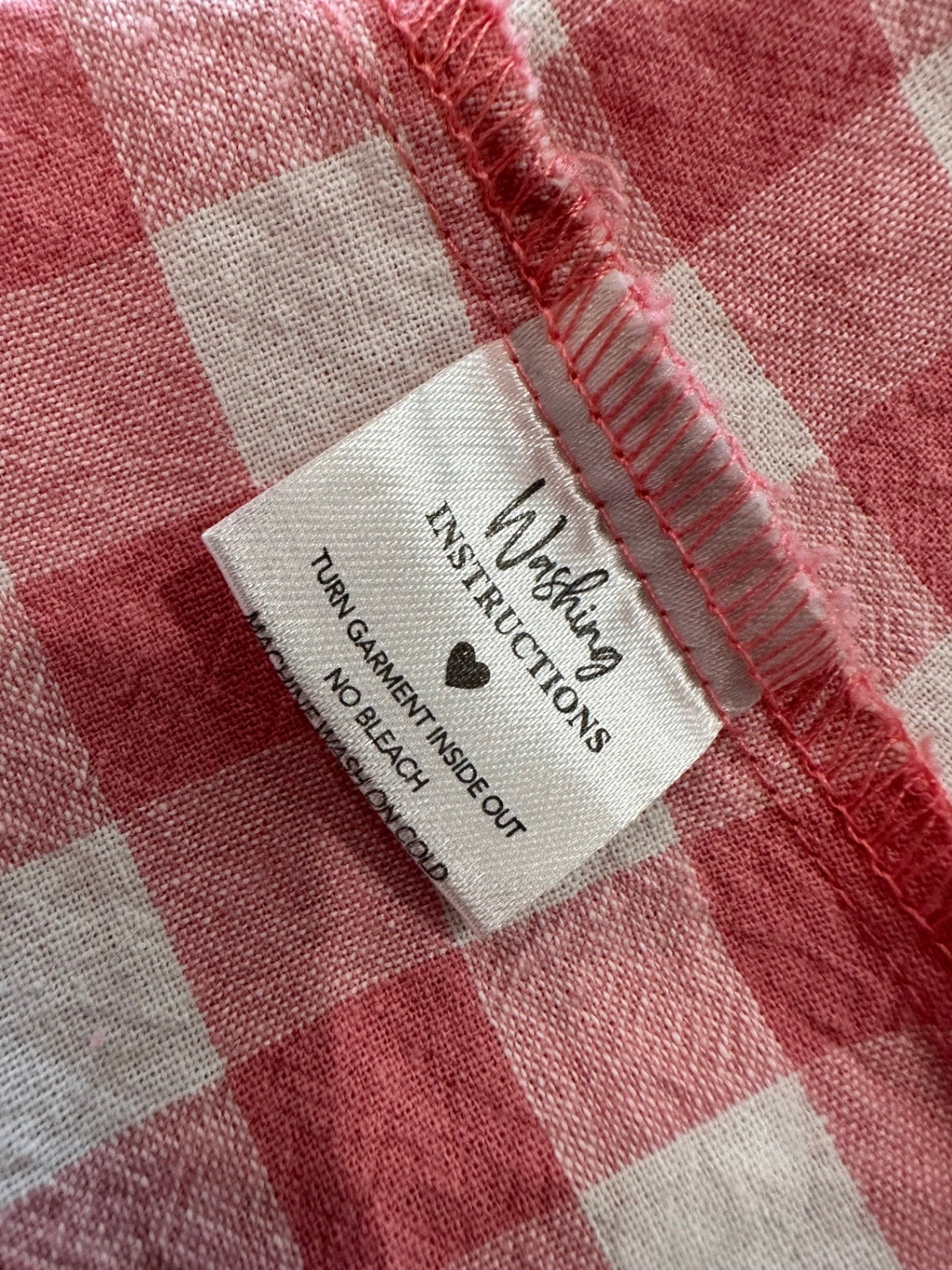 Silver Wishes Dress - Size 12 - Pink + Gingham