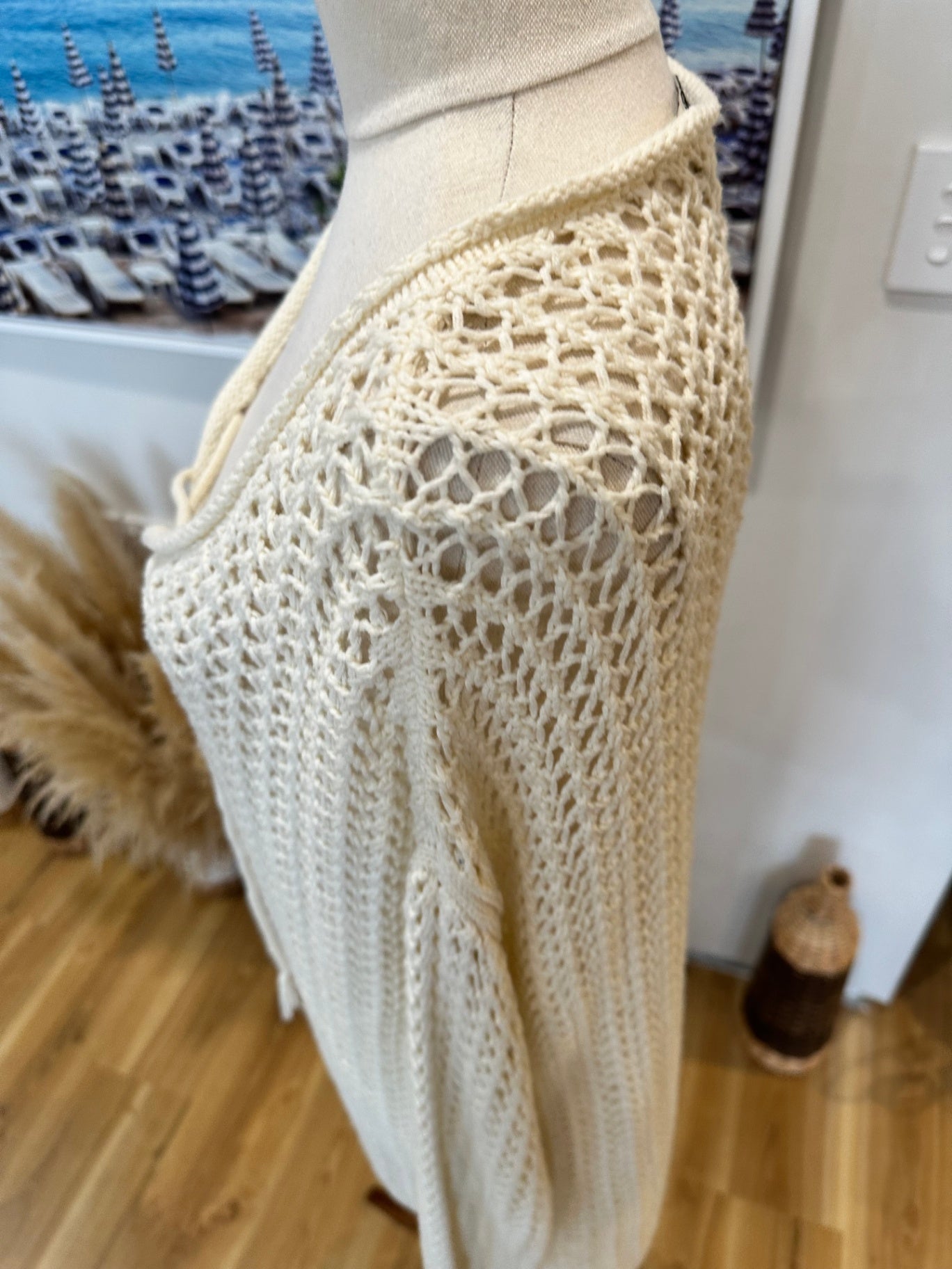 [SALE] Maison + Scotch - Crochet Top - Large - Cream/Beige