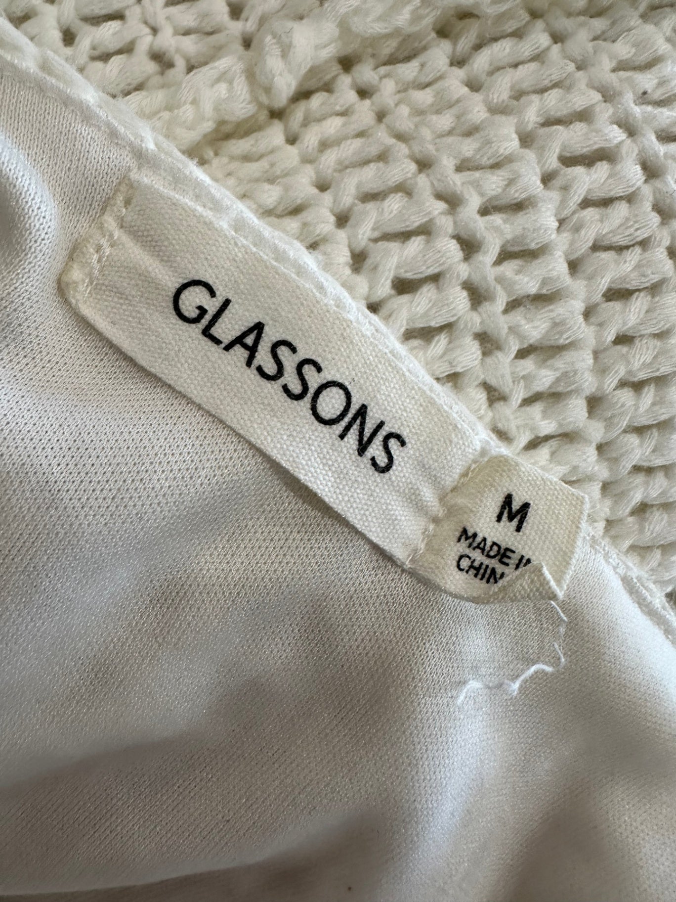 Glassons - Crochet Halter neck Dress - Medium - Cream