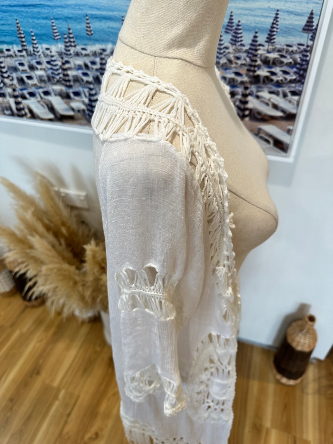 Crochet Kaftan - Off White