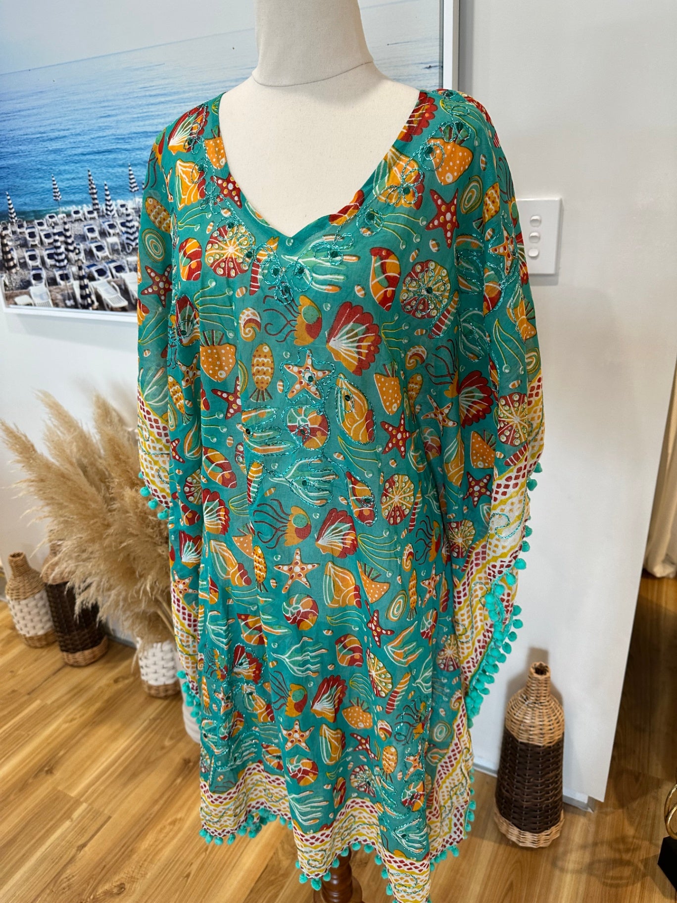 [SALE] Genesha - Kaftan - One Size - Turquoise [NEW]