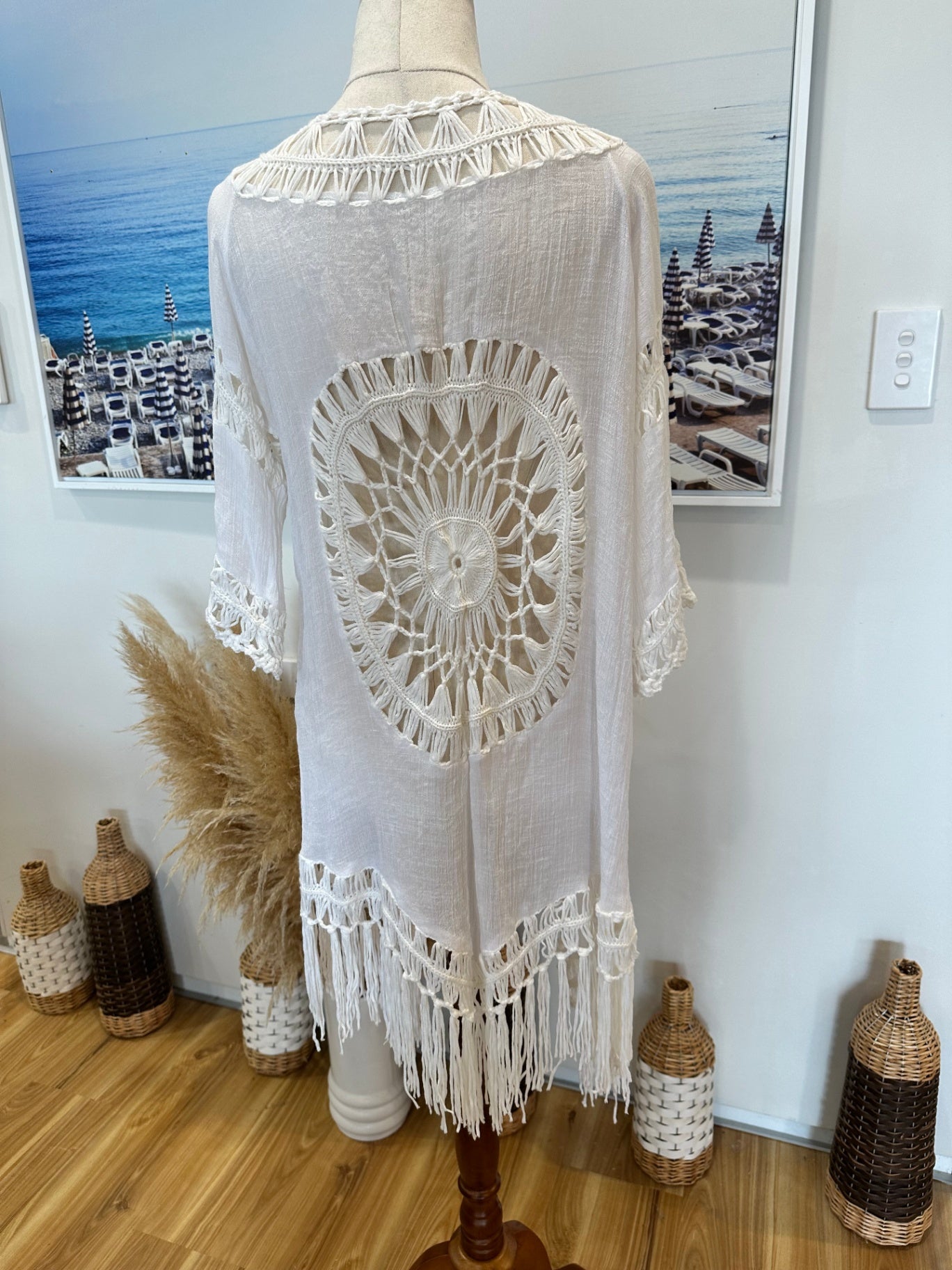 Crochet Kaftan - Off White