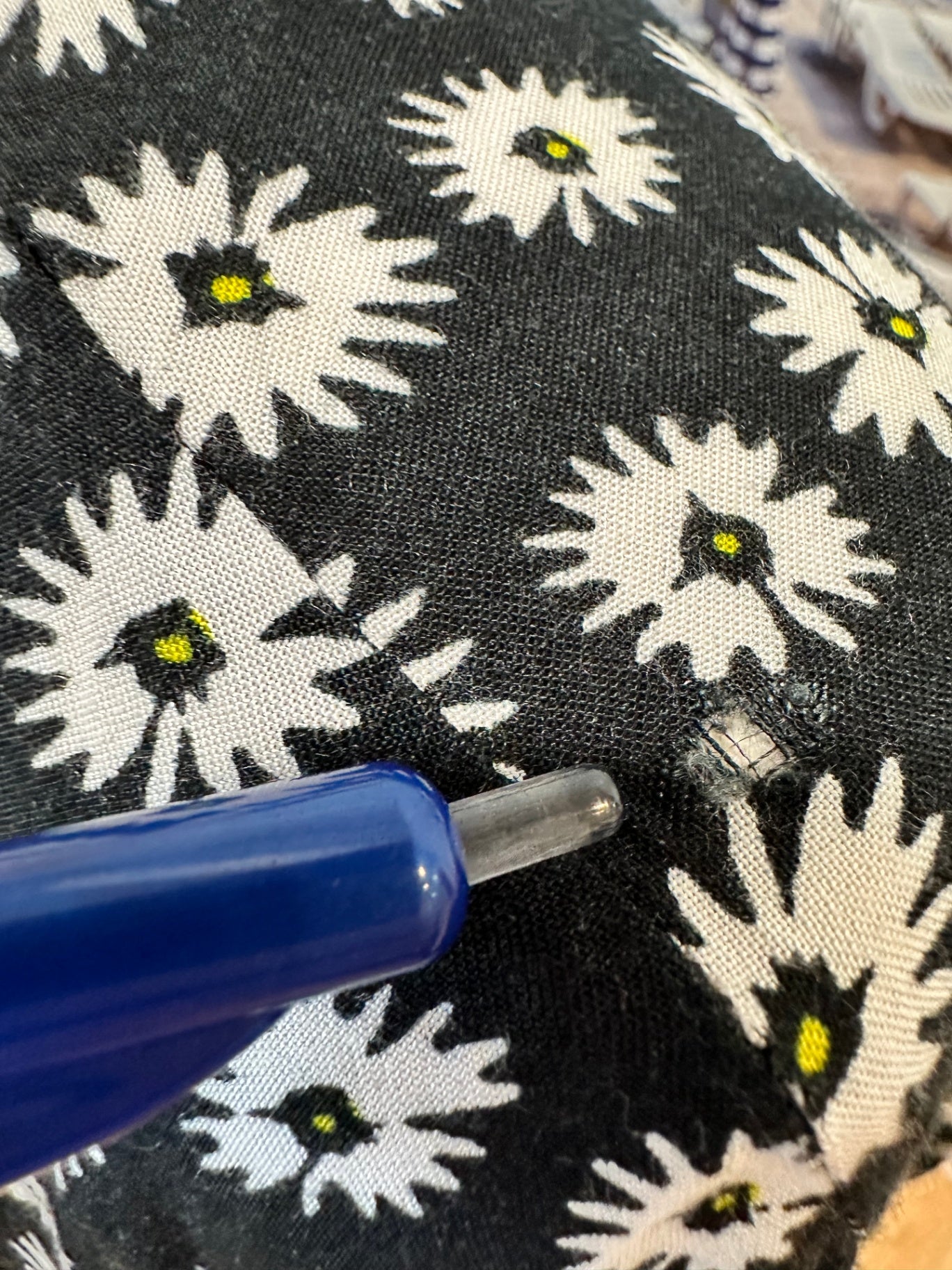 Expressions - Black Daisy Cardigan - Size 12 [Note small hole]