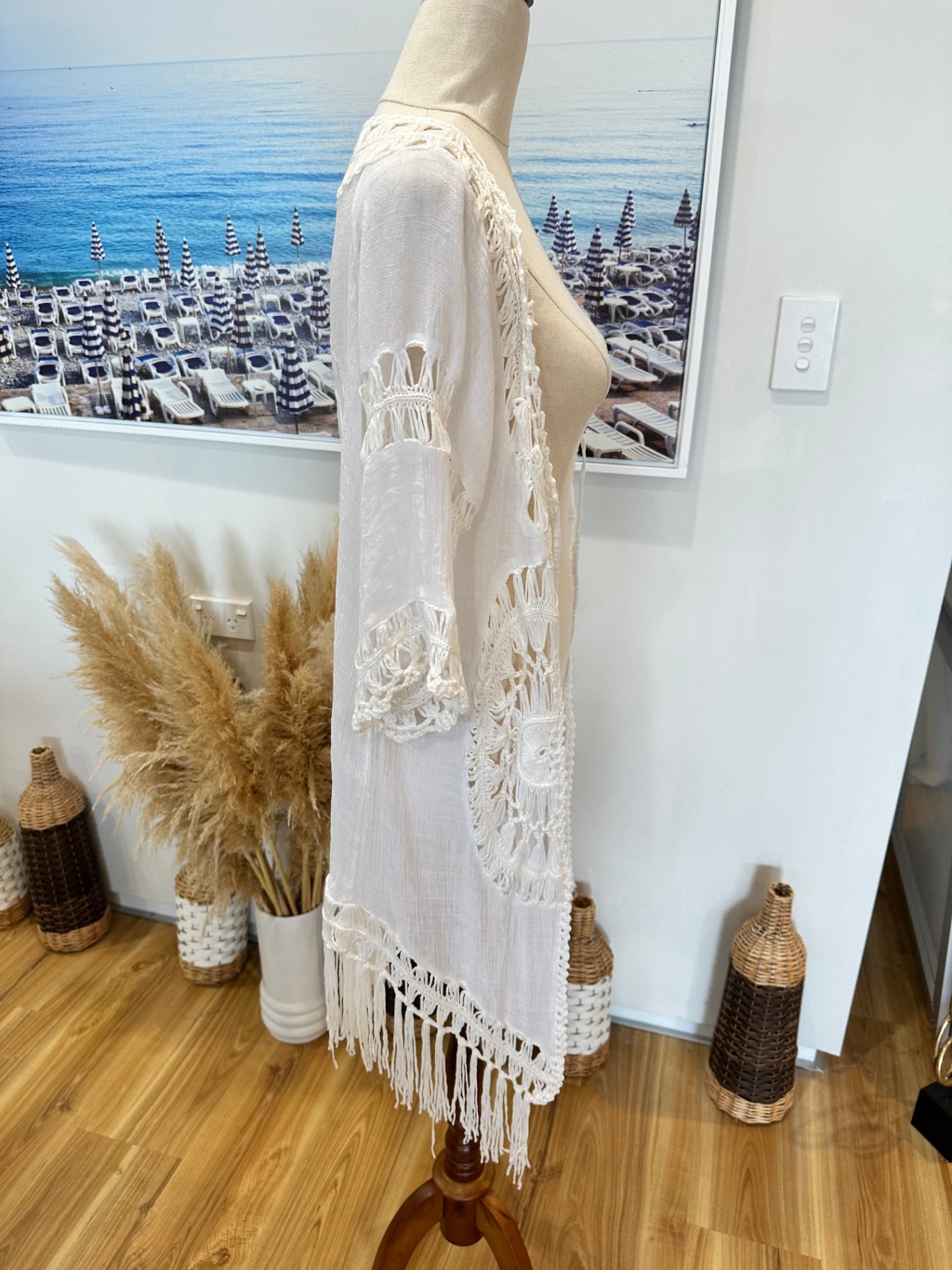 Crochet Kaftan - Off White