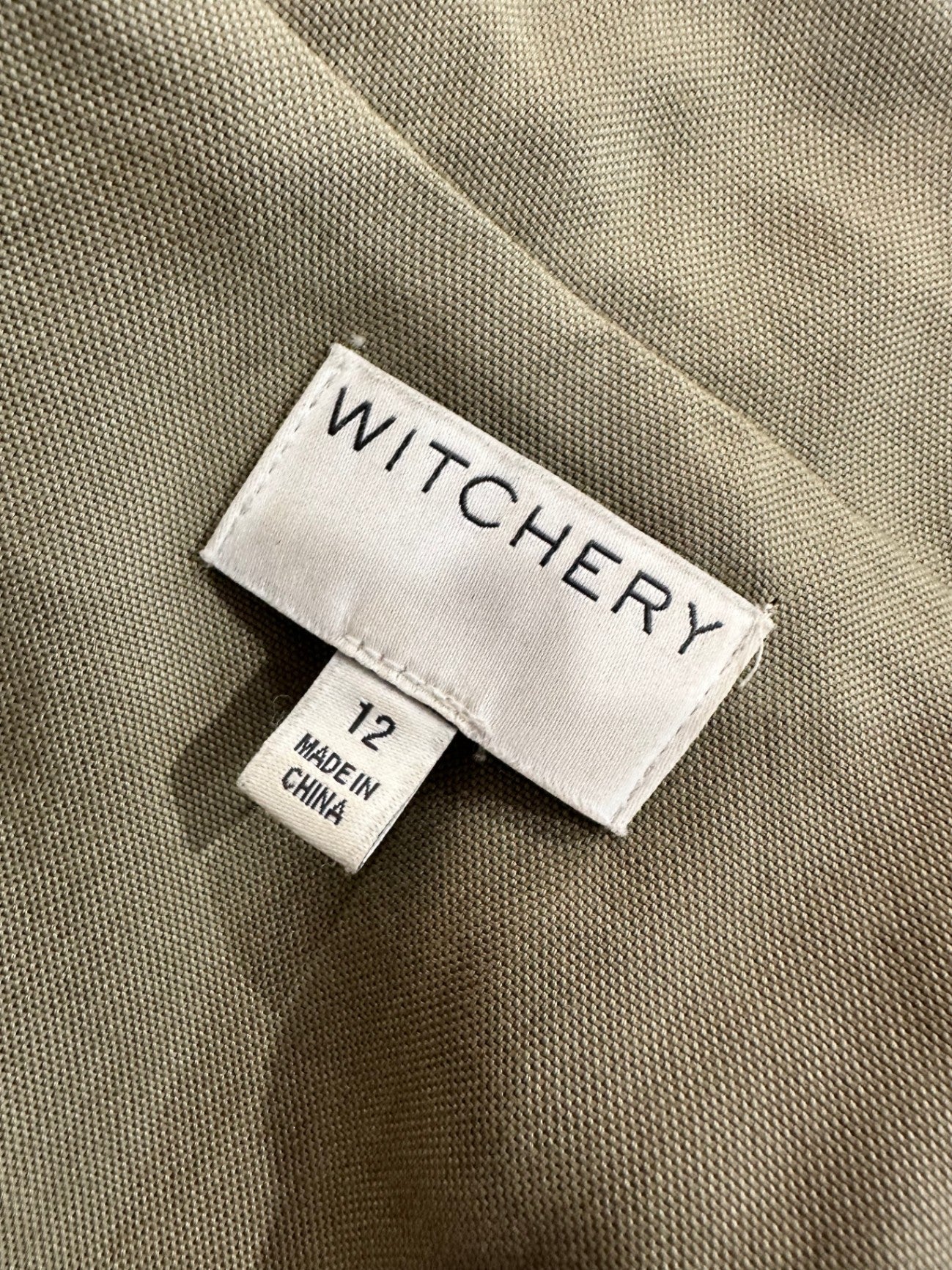 Witchery - Jacket - Size 12 - Sage