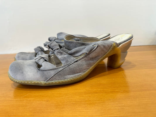 Eject - Grey Bow Heels - Size EU 42
