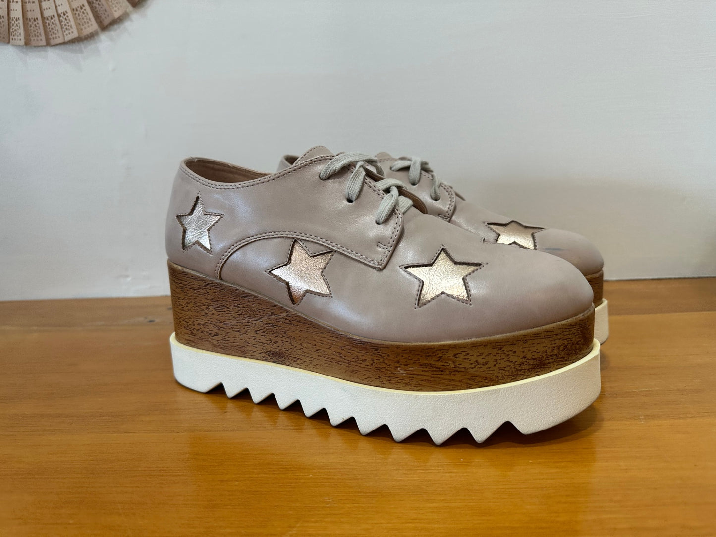 Pulp Shoes - Size EU 39 - Pink / Rose Gold w Platform *Some wear on the toes