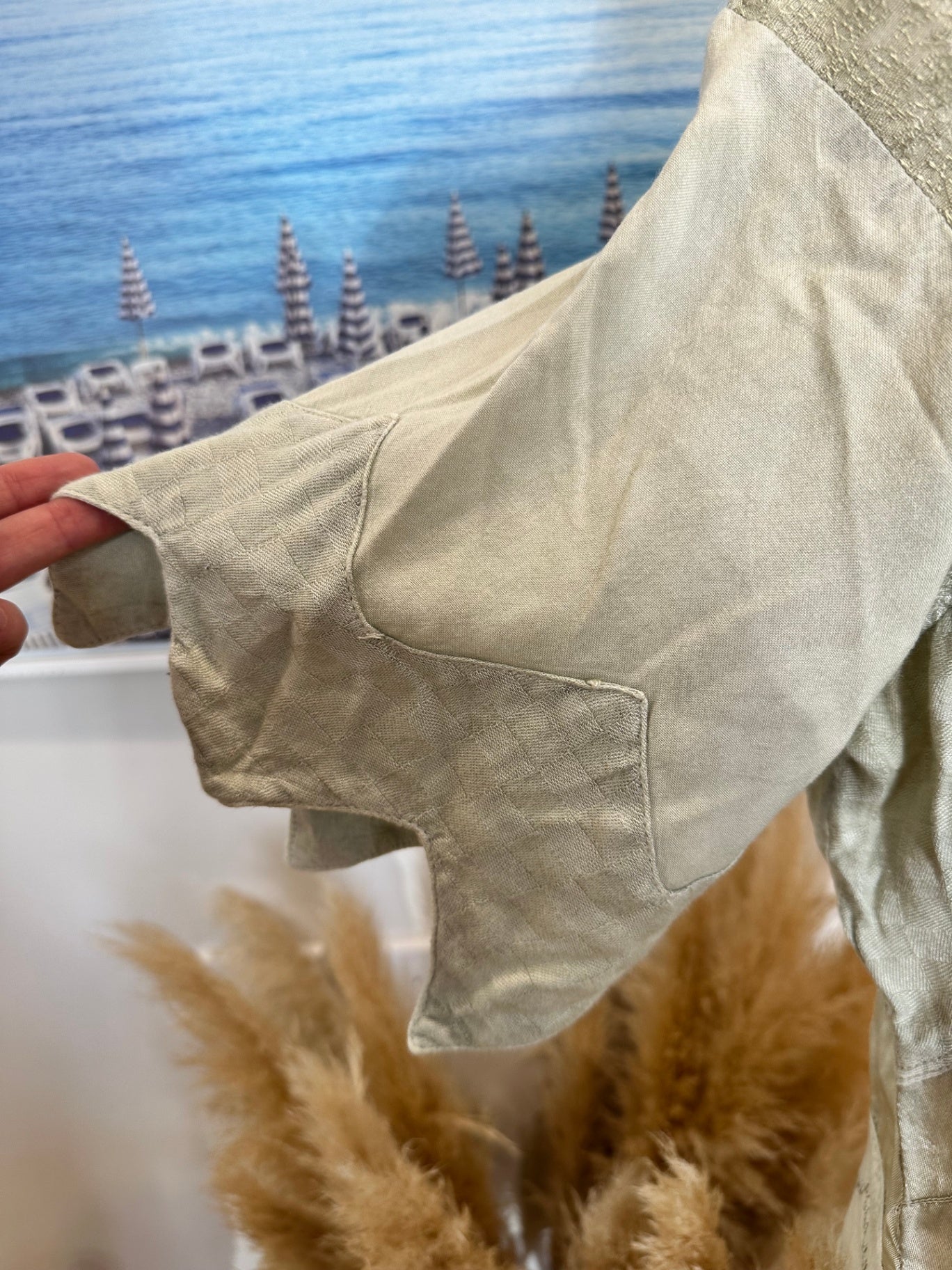 Sophie Collection - Bohemian Top - One Size - Light Sage Green