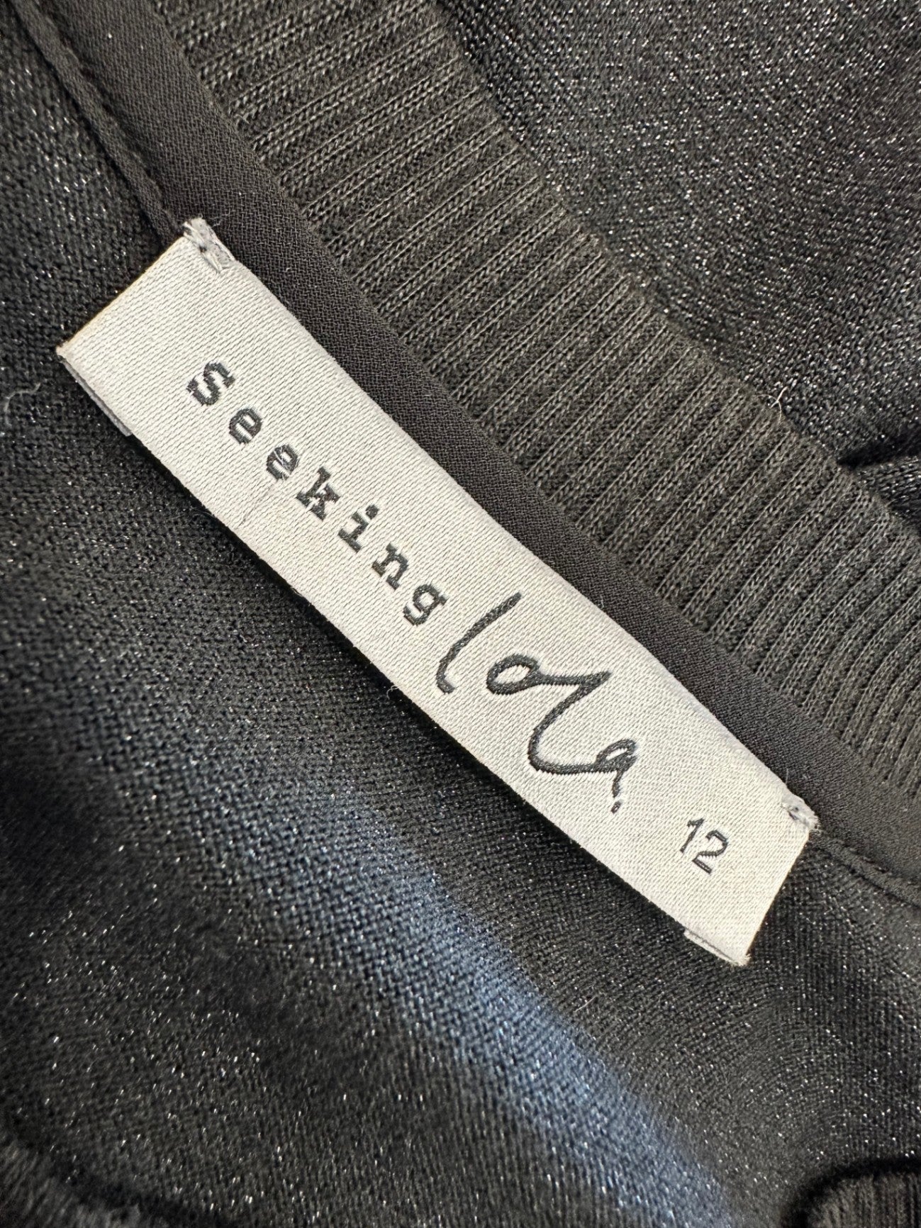 Seeking Lola Dress - Size 12 - Black