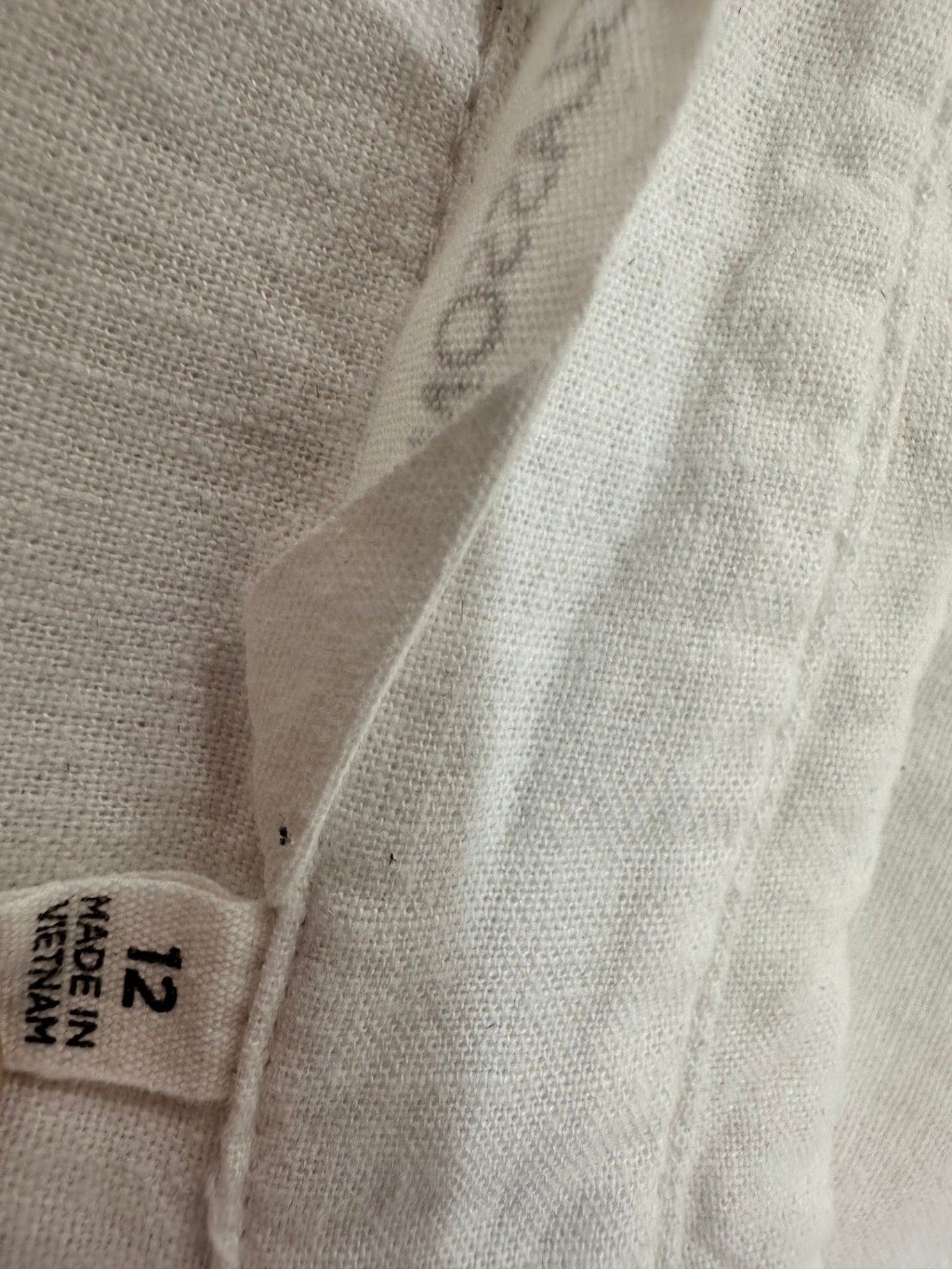 Glassons - Linen Blend Shirt - Size Medium - White