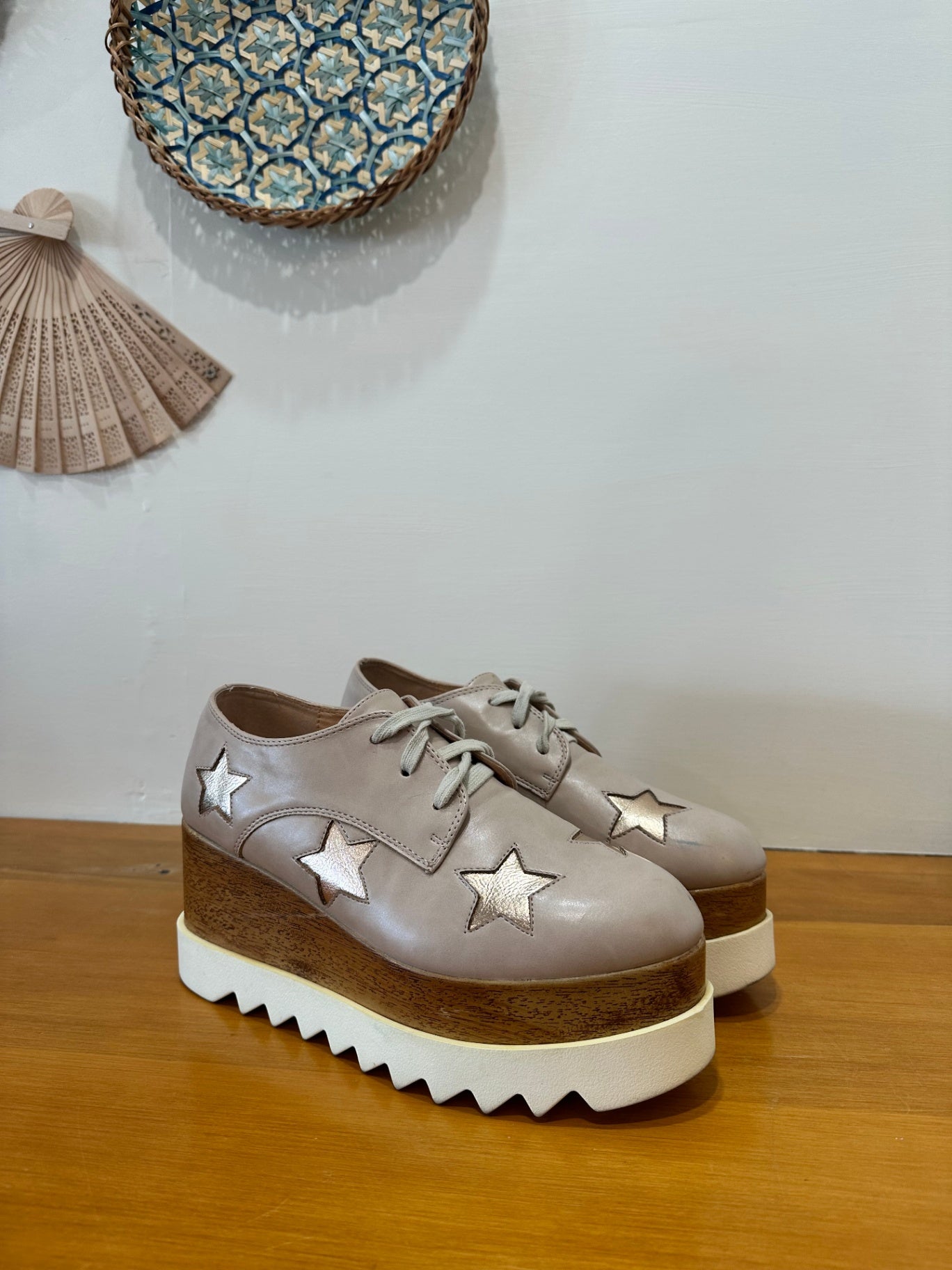 Pulp Shoes - Size EU 39 - Pink / Rose Gold w Platform *Some wear on the toes