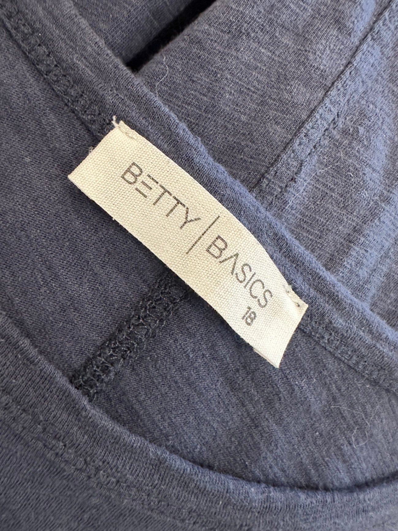 Betty Basics - Long sleeve Top - Size 18 - Navy Blue w Stars