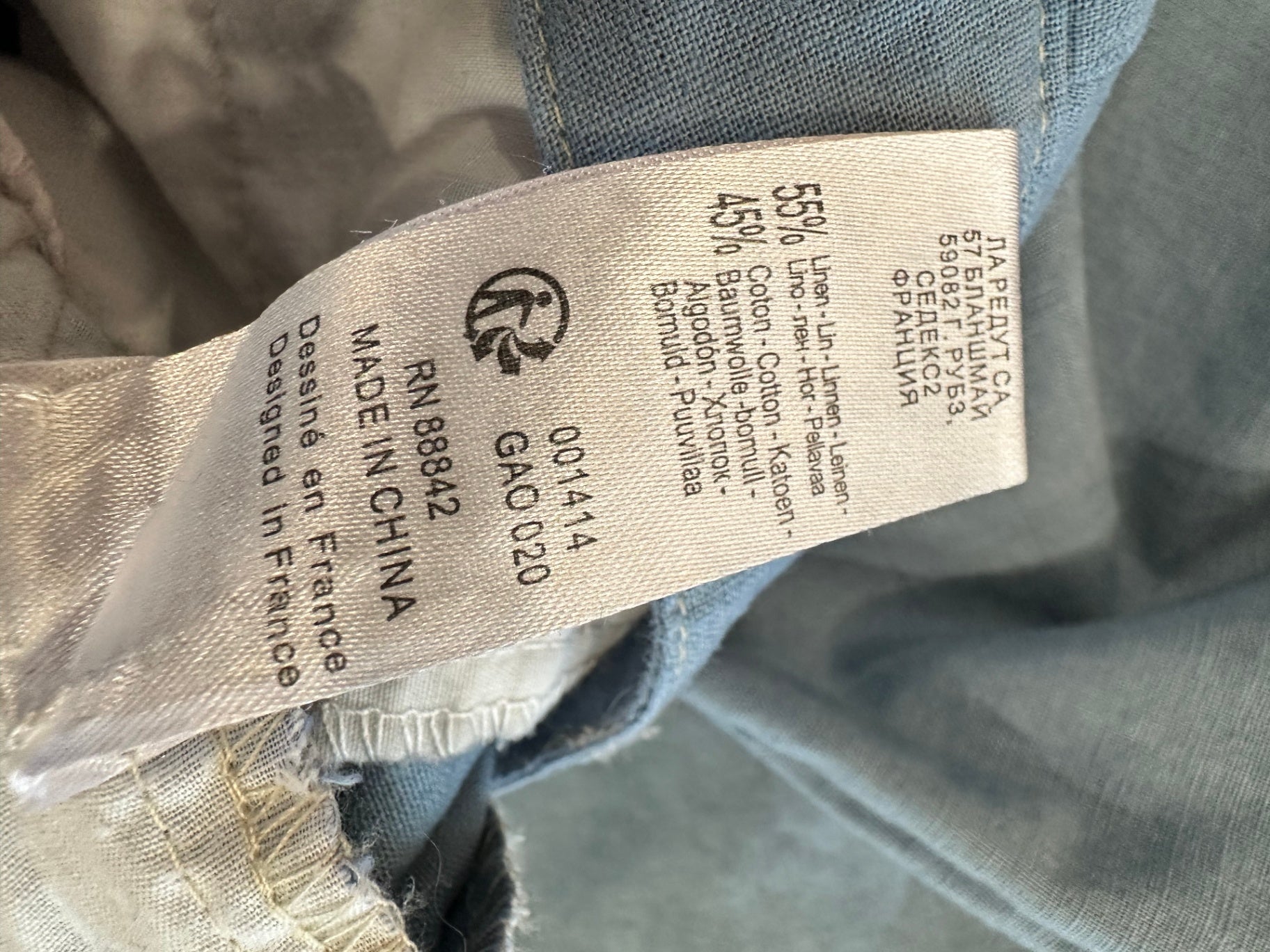 R | Edition - Linen Pants - Size 8 - Light Blue
