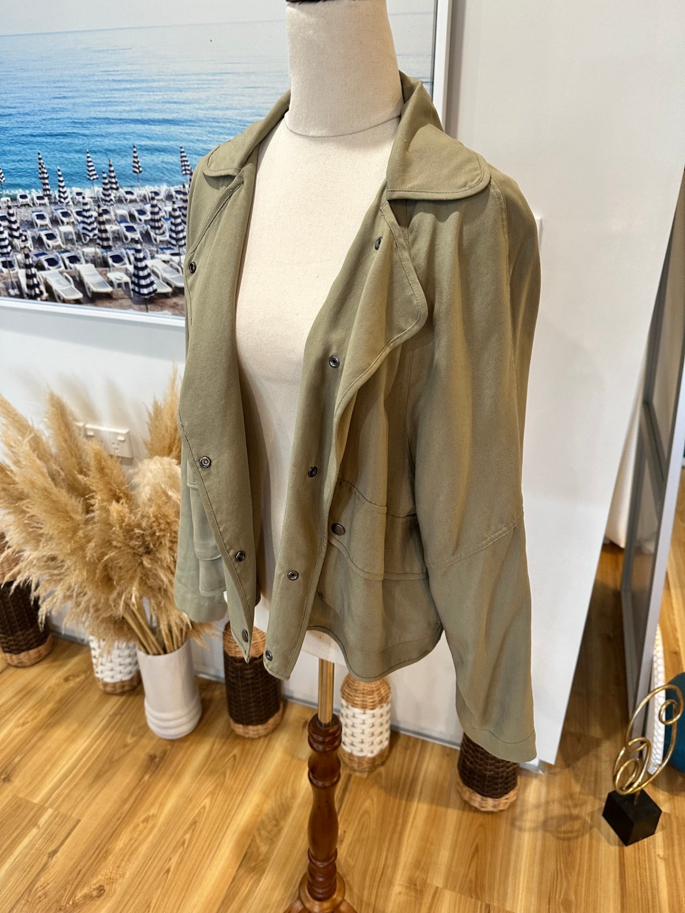 Witchery - Jacket - Size 12 - Sage