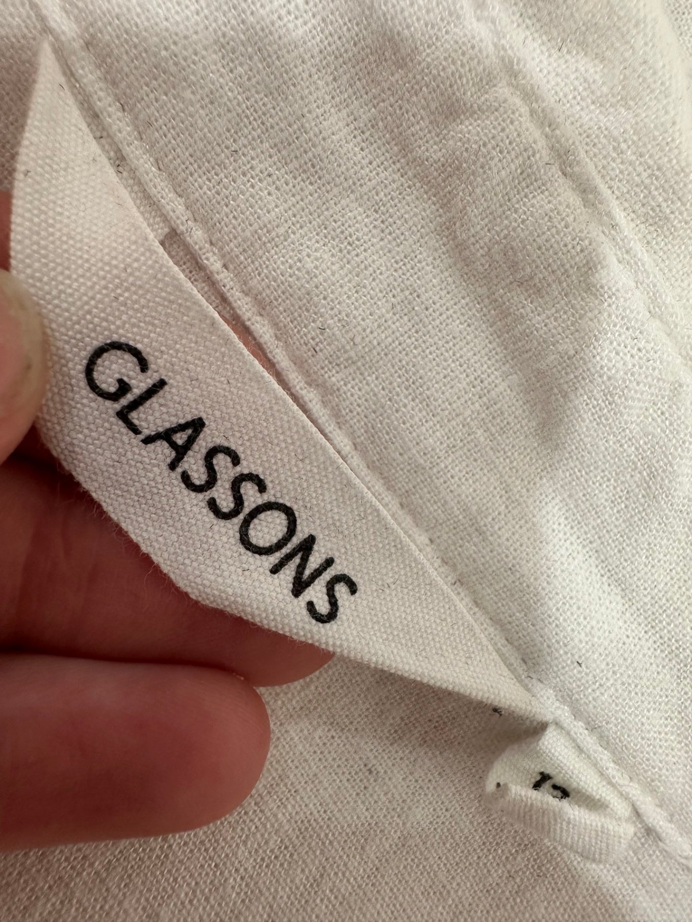 Glassons - Linen Blend Shirt - Size Medium - White