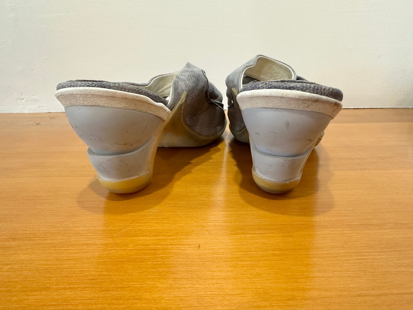 Eject - Grey Bow Heels - Size EU 42