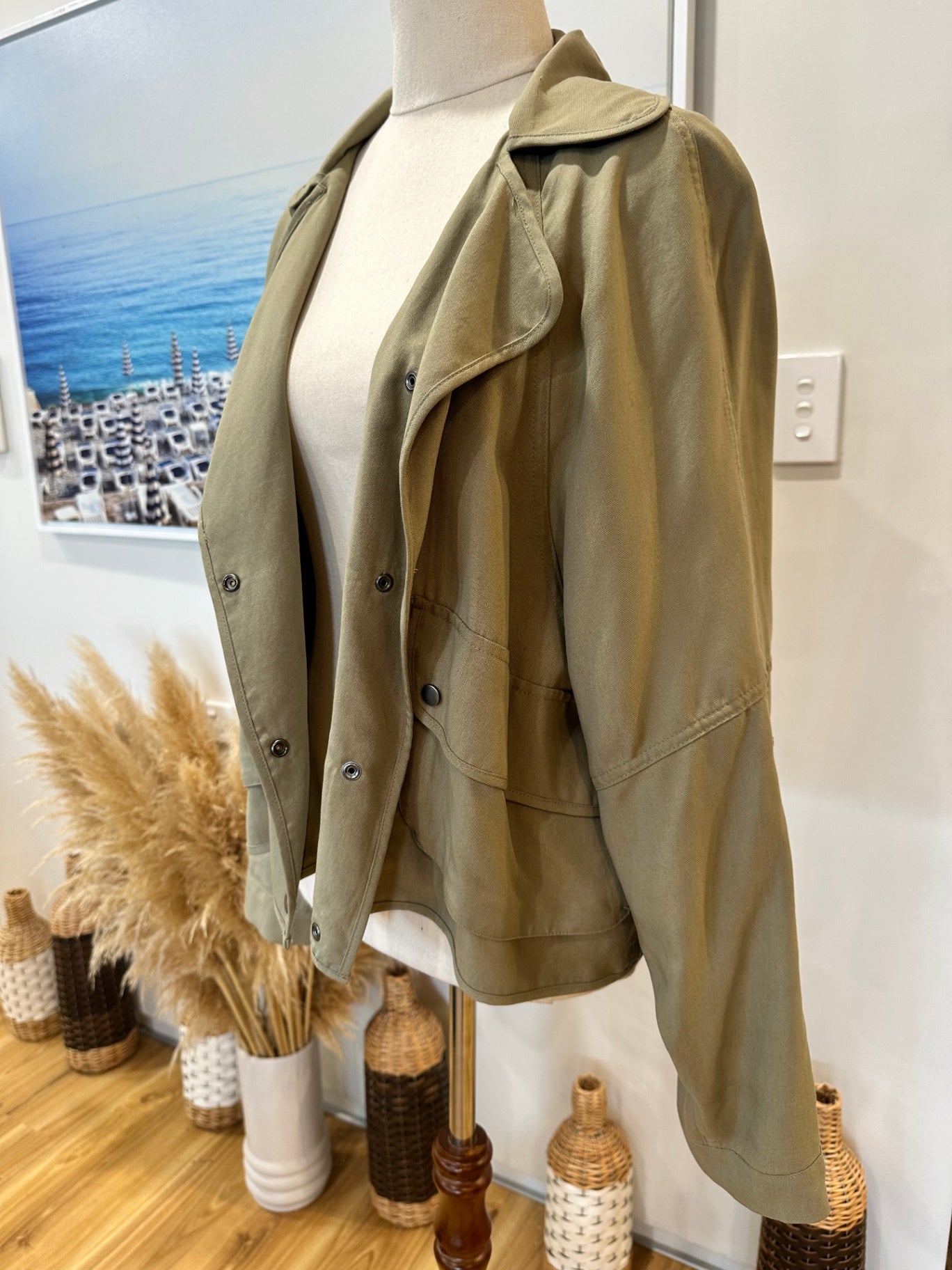 Witchery - Jacket - Size 12 - Sage