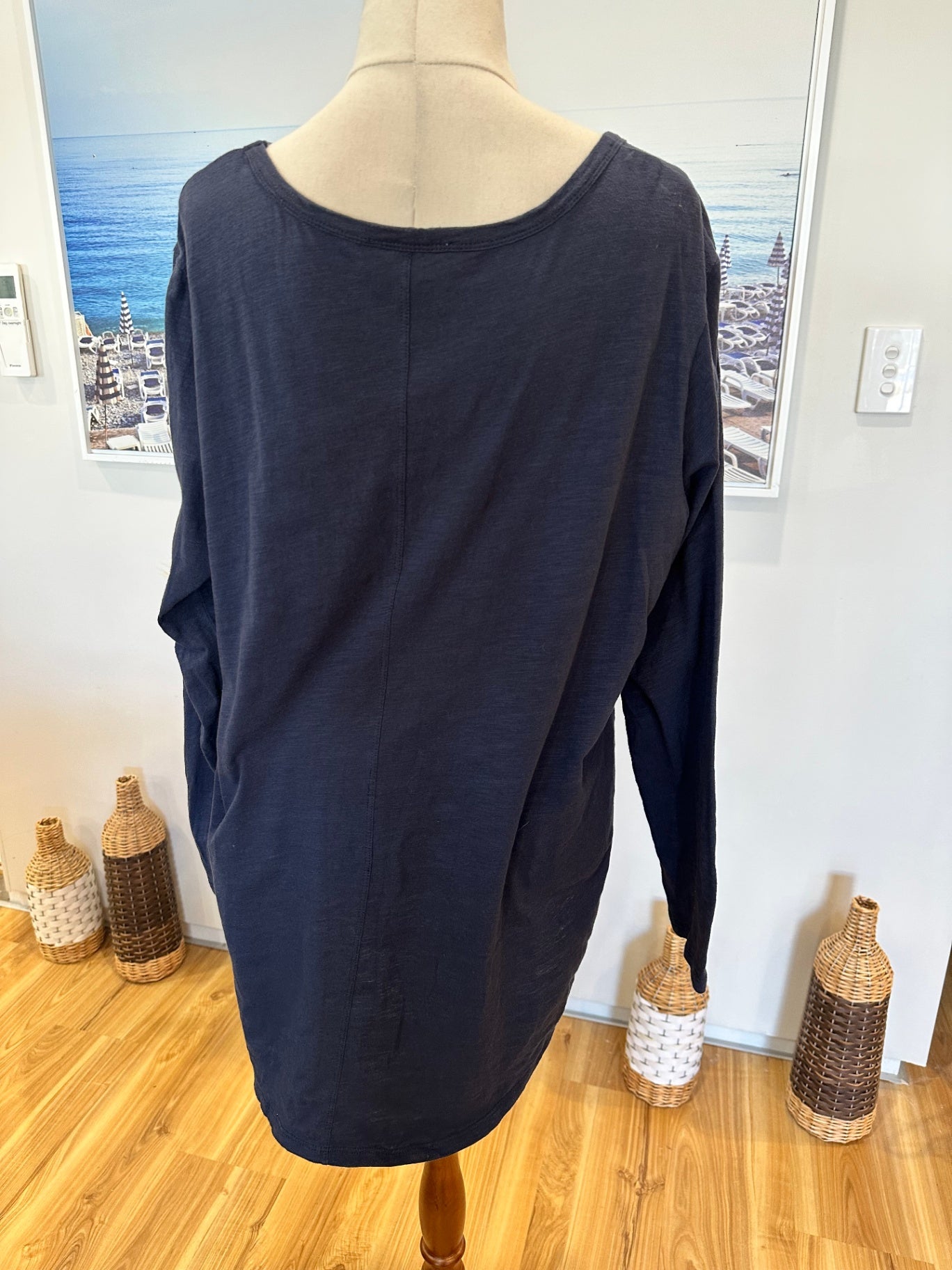 Betty Basics - Long sleeve Top - Size 18 - Navy Blue w Stars