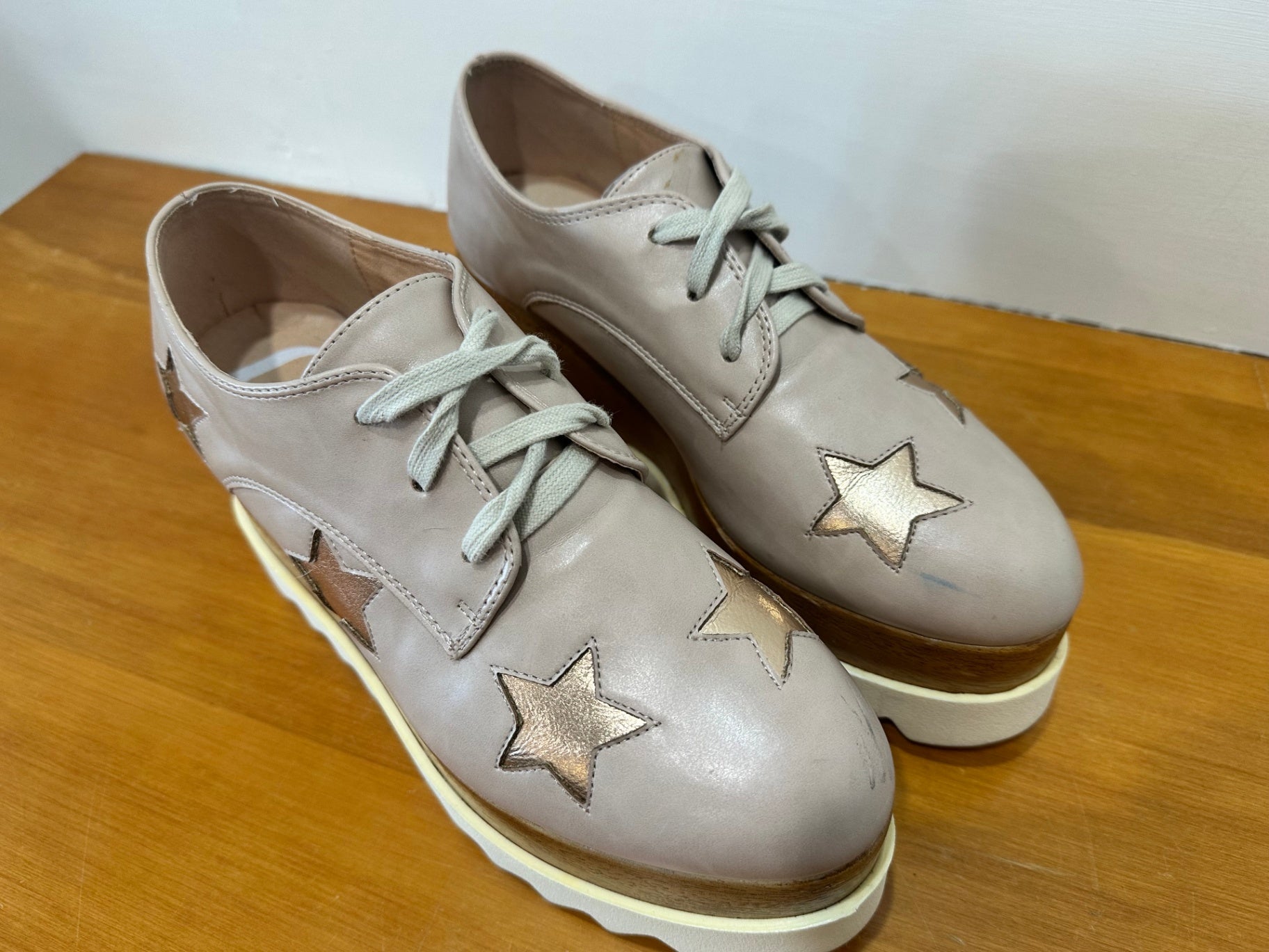 Pulp Shoes - Size EU 39 - Pink / Rose Gold w Platform *Some wear on the toes