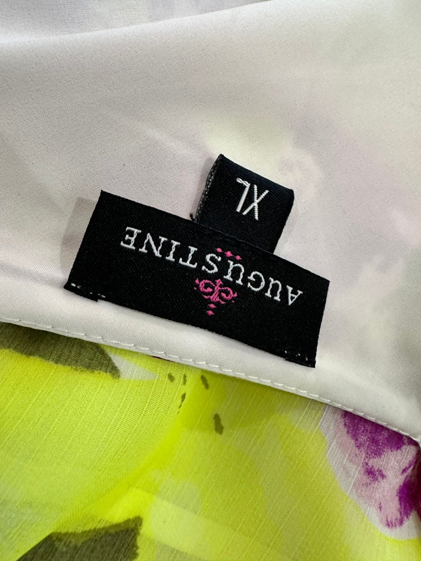 Augustine - Camisole Top - Extra Large - Yellow and purple with green leaves - [New without tags]