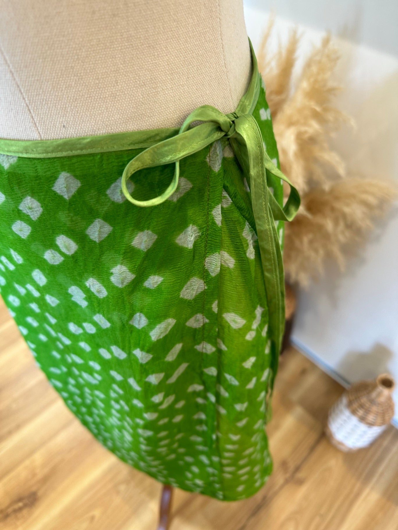 Catalyst - Vintage 90's Wrap Skirt - Size 10 - Green