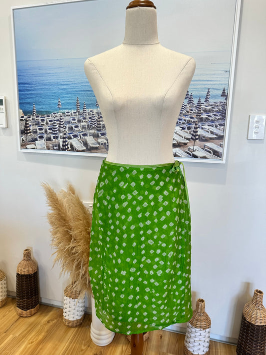 Catalyst - Vintage 90's Wrap Skirt - Size 10 - Green