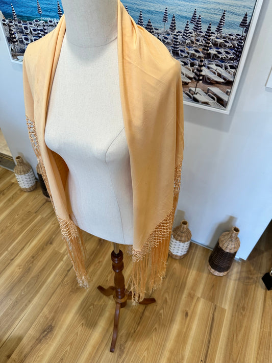 Peach Scarf [Note - couple of stains]