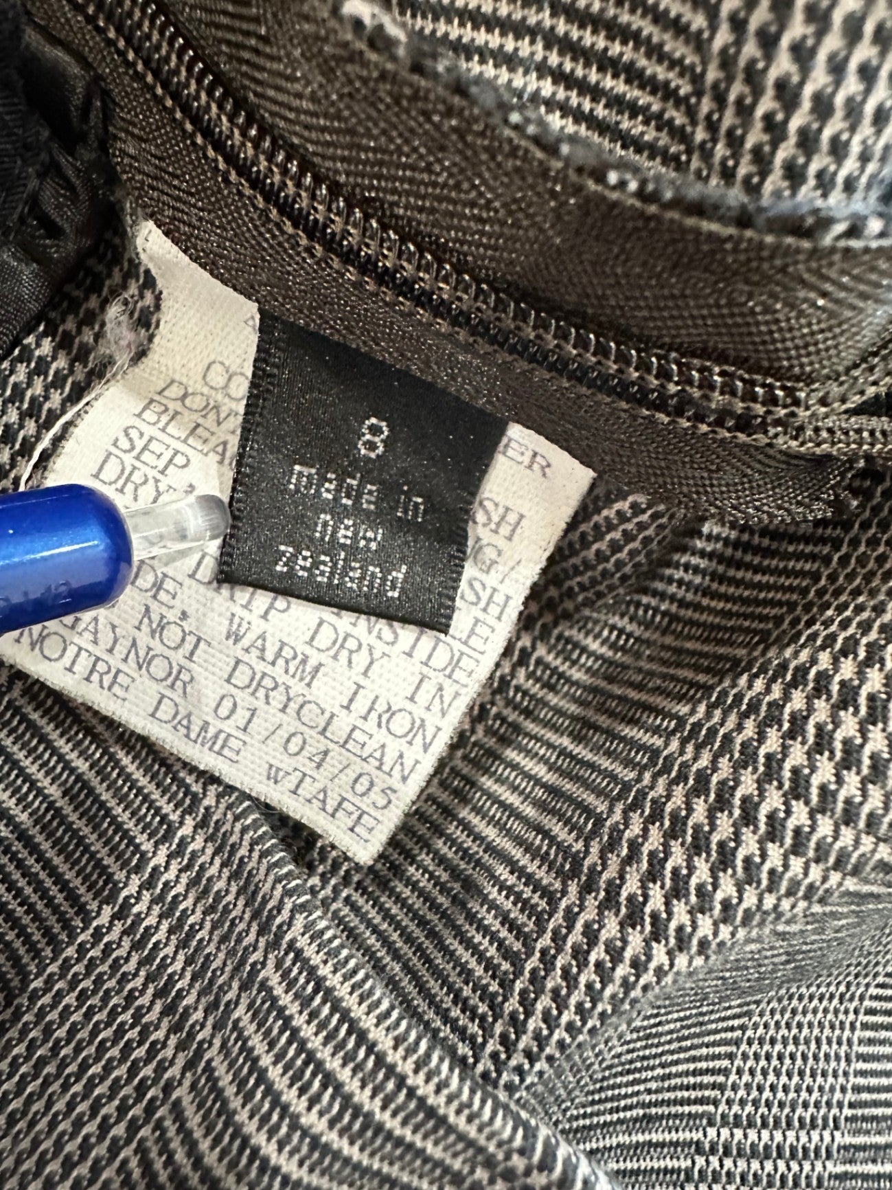 Ricochet - Pleated Mini Skirt - Size 8 - Black with dark floral pattern