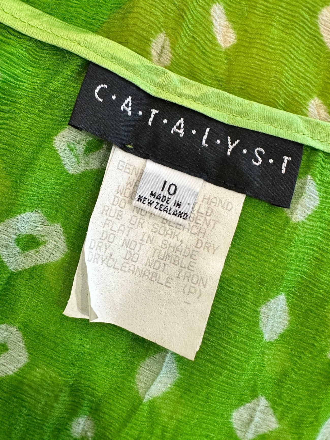 Catalyst - Vintage 90's Wrap Skirt - Size 10 - Green