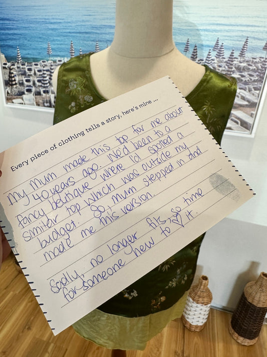 Handmade Top - Medium - Olive green