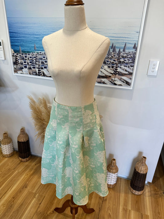 ASOS Skirt - Size 14 - Mint Green and White