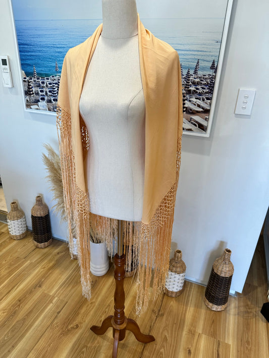 Peach Scarf [Note - couple of stains]