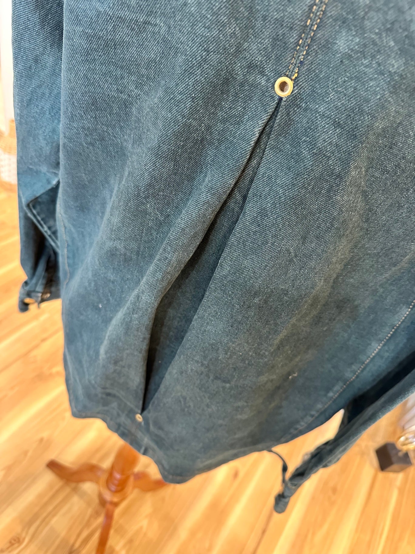 Vintage 90's - Sasson Paris - Denim Jacket - Size 12 - Dark Green