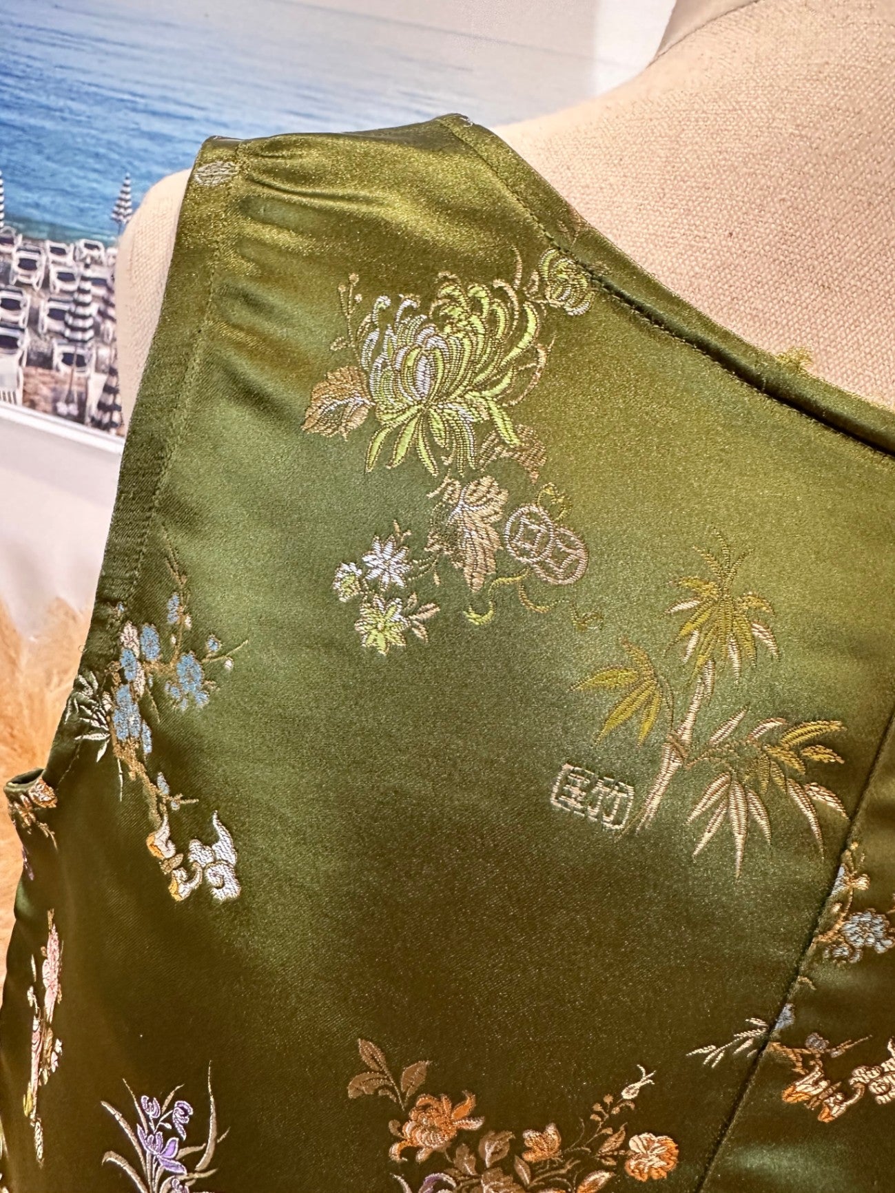 Handmade Top - Medium - Olive green