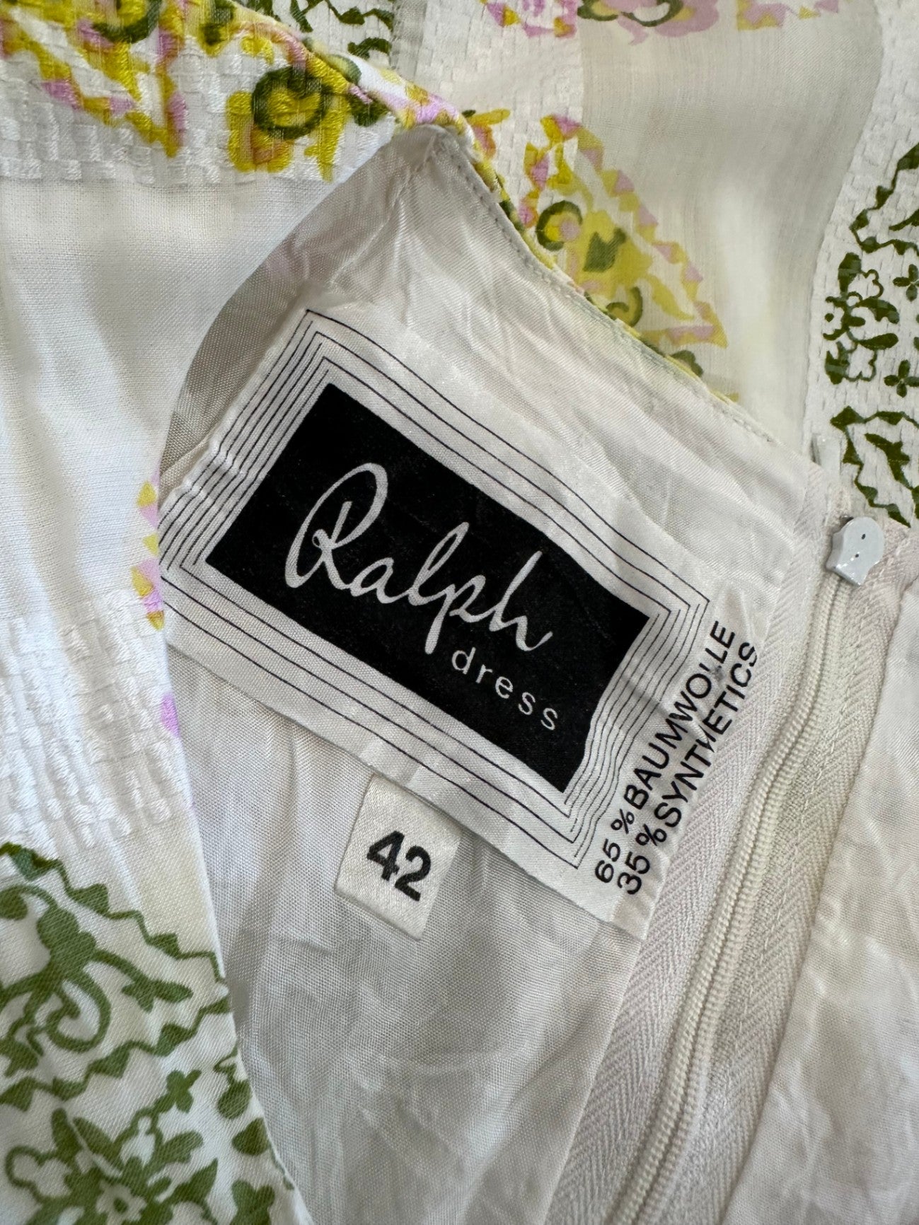 Ralph - Dress - Medium / Large - White, pink, green, yellow